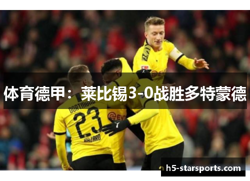 体育德甲：莱比锡3-0战胜多特蒙德